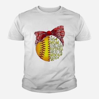 Funny Softball Gift Mom Basketball Mom Youth T-shirt - Thegiftio UK