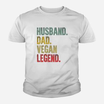 Funny Vintage Gift Thusband Dad Vegan Legend Retro Youth T-shirt | Crazezy