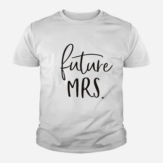 Future Mrs Women Funny Letter Printed Cute Bridal Wedding Youth T-shirt | Crazezy AU