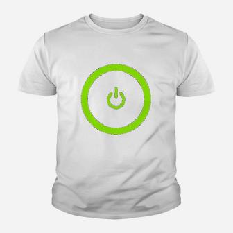 Gaming Power Button Gamer Pride Youth T-shirt | Crazezy CA