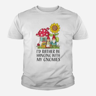 Garden Gnomies T Shirt Cute Gardening Gift Gardeners Tshirt Youth T-shirt | Crazezy