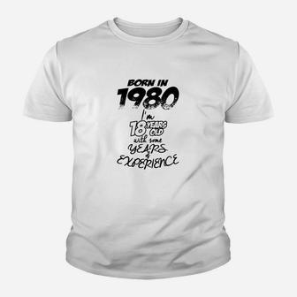 Geburtstag 1980 Geboren Geschenk Kinder T-Shirt - Seseable