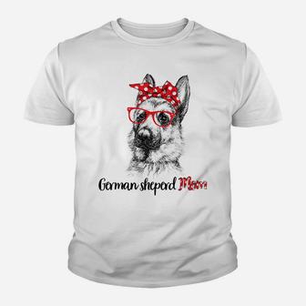 German Shepherd Mom Happy Mother's Day Red Headband Gift Youth T-shirt | Crazezy