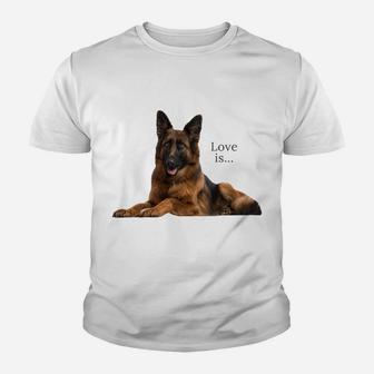 German Shepherd Shirt Shepard Dog Mom Dad Love Pet Puppy Tee Sweatshirt Youth T-shirt | Crazezy