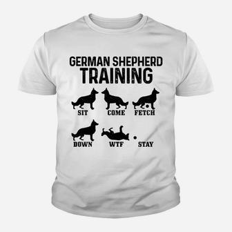 German Shepherd Training Funny Dog German Shepherd Mom Dad Youth T-shirt | Crazezy