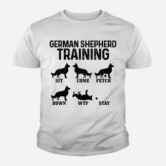 German Shepherd Training Funny Dog German Shepherd Mom Dad Youth T-shirt | Crazezy