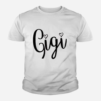 Gigi Grandma Hearts Youth T-shirt | Crazezy CA