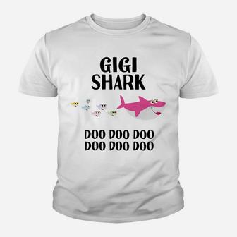 Gigi Shark Doo Doo Shirt For Grandma Women Christmas Youth T-shirt | Crazezy