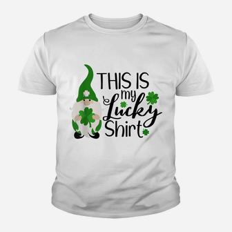Gnome T Shirt Shamrock Lucky Womens Happy St Patricks Day Youth T-shirt | Crazezy UK