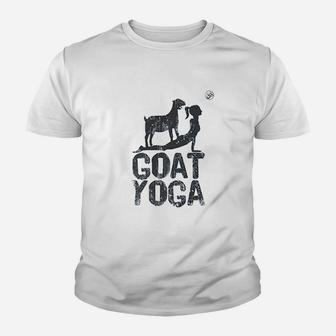 Goat Yoga Youth T-shirt | Crazezy