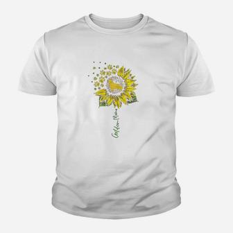 Golden Mom Sunflower Golden Retriever Lover Gifts Dog Mama Youth T-shirt | Crazezy CA