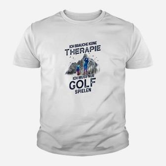 Golfspieler-Therapie Lustiges Kinder Tshirt, Golf Humor Tee - Seseable