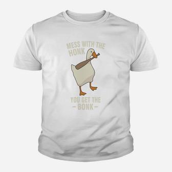 Goose - Mess With The Honk You Get The Bonk Youth T-shirt | Crazezy DE