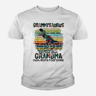 Grammysaurus Like Any Other Grandma Just More Roarsome Youth T-shirt | Crazezy DE