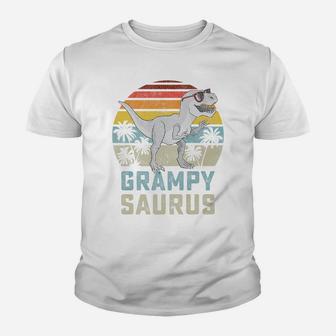 Grampysaurus T Rex Dinosaur Grampy Saurus Family Matching Youth T-shirt | Crazezy CA