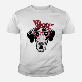 Great Dane Dog Hound Silhouette Sunglasses Sweatshirt Youth T-shirt | Crazezy AU