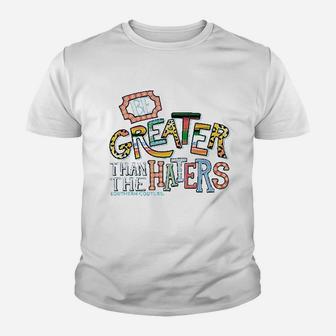 Greater Than The Haters Tropical Blue Youth T-shirt | Crazezy CA