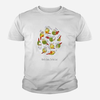 Green Cheek Conures Daily Todo List Youth T-shirt | Crazezy CA