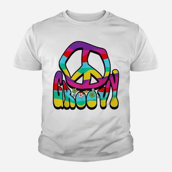 Groovy Hippie 60S 70S Peace Sign Symbol 1970S Flower Power Youth T-shirt | Crazezy CA