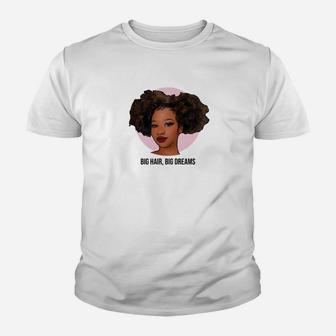 Große Haare Große Träume Afro Locken Black Lebt Materie Kinder T-Shirt - Seseable