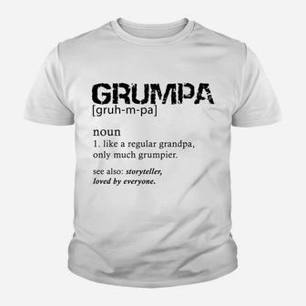 Grumpa Like A Regular Grandpa Only Grumpier Sweatshirt Youth T-shirt | Crazezy DE