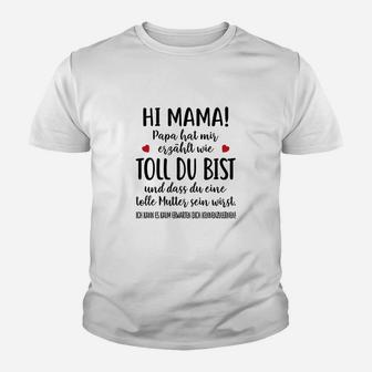 Hallo Mama Papa Hut Mir Kinder T-Shirt - Seseable