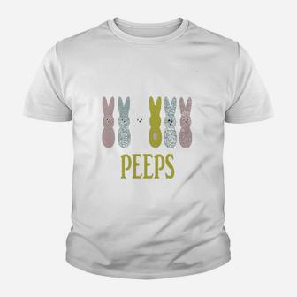 Hanging With My Peeps Bunny Easter Youth T-shirt | Crazezy DE