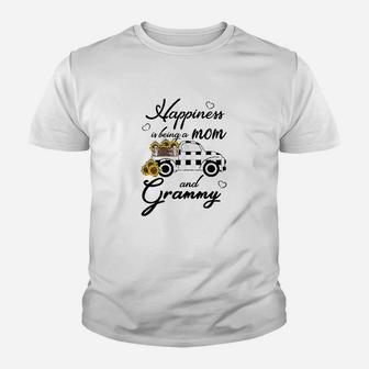 Happiness Is Being A Mom And Grammy Youth T-shirt | Crazezy DE