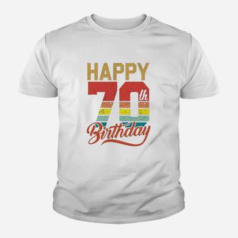 Happy 70Th Birthday Gift 70 Years Old Vintage Born In 1949 Youth T-shirt | Crazezy CA