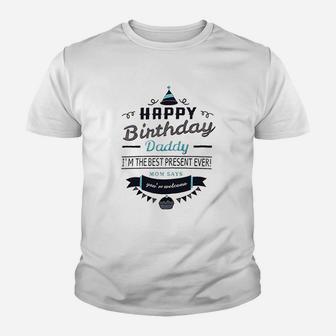 Happy Birthday Daddy Youth T-shirt | Crazezy
