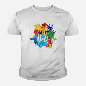 Happy Holi Colors India Spring Youth T-shirt | Crazezy