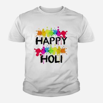 Happy Holi Indian Spring Festival Of Colors Youth T-shirt | Crazezy