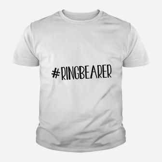 Hashtag Ring Bearer Wedding Youth T-shirt | Crazezy UK