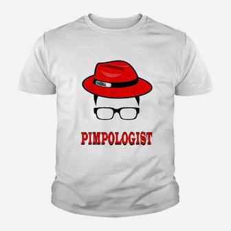 Hat For Men Glasses Pimpologist Youth T-shirt | Crazezy UK