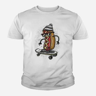 Hot Dog Skateboarding Graphite Youth T-shirt | Crazezy DE