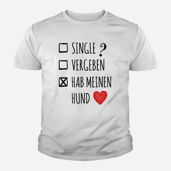 Humorvolles Hundebesitzer Kinder Tshirt 'Hab meinen Hund', Lustiges Motiv - Seseable