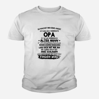 Humorvolles Opa Kinder Tshirt mit Alter Mann Spruch, Geschenkidee für Großväter - Seseable