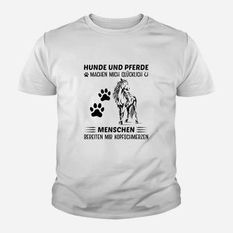 Hunde Machen Mich Glücklich Menschen Kinder T-Shirt - Seseable