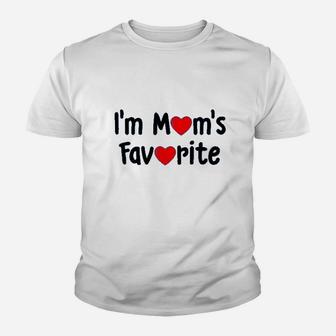 I Am Moms Favorite Funny Youth T-shirt | Crazezy