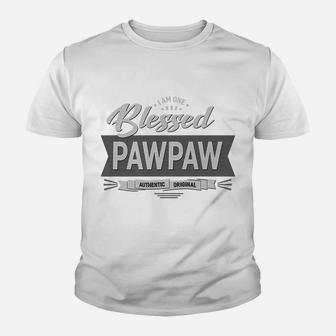 I Am One Blessed Pawpaw Grandpa Father's Day Gift Men Gift Youth T-shirt | Crazezy UK