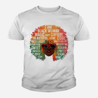 I Am The Storm Strong African Woman - Black History Month Youth T-shirt | Crazezy CA