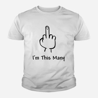 I Am This Many Youth T-shirt | Crazezy