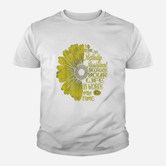 I Became An Activity Assistant Flower Vintage Youth T-shirt | Crazezy DE