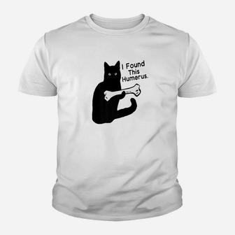 I Found This Humerus Cats Humourous Pun Premium Youth T-shirt - Thegiftio UK