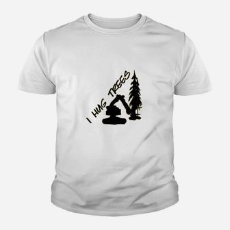 I Hug Trees Youth T-shirt | Crazezy UK