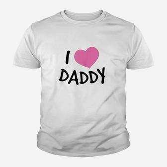 I Love Heart Daddy Youth T-shirt | Crazezy
