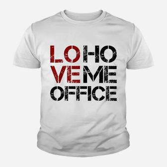 I Love Home Office Job At Home Wfh Remote Work Lover Youth T-shirt | Crazezy DE