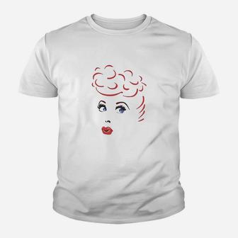 I Love Lucy Lines Face Youth T-shirt | Crazezy AU