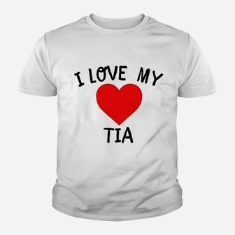 I Love My Tia Baby Youth T-shirt | Crazezy