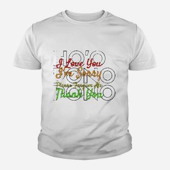 I Love You Thank You Youth T-shirt | Crazezy